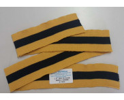 Tira de Faixa 80 x 4,5 cm - 20 peças - Amarelo / Marinho - 100 % Poliéster